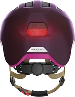 Abus Smiley 3.0 Ace LED Royal Purple. Lila cykelhjälm för barn och bebis med LED bakljus